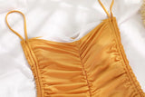 Détail dos nu bretelles monokini femme or — Couleurs Lagon
