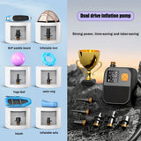 Double debit de gonflage - Pompe Électrique Rechargeable 25 PSI – Haute Performance et Polyvalence - Couleurs Lagon