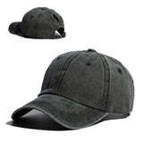 noir - Casquette Queue de Cheval Coton Lavé — Coloris & Filet