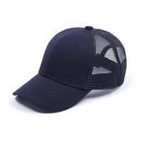 noir mesh - Casquette Queue de Cheval Coton Lavé — Coloris & Filet