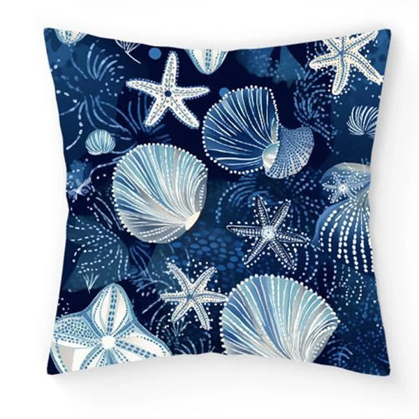 4-Housse de Coussin Décorative Motif Océan
