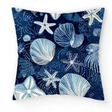 4-Housse de Coussin Décorative Motif Océan