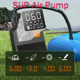 SUP AIR PUMP - Pompe Électrique Rechargeable 25 PSI – Haute Performance et Polyvalence - Couleurs Lagon