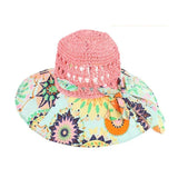 Chapeau Anti UV Femme Pliable – Chapeau de Plage Bord Large | Couleurs Lagon