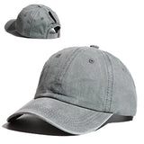 gris delav - Casquette Queue de Cheval Coton Lavé — Coloris & Filet