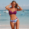 avant - Bikini Push Up Floral Croisé Magenta - Couleurs Lagon