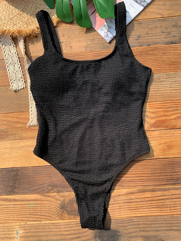 Couleurs Lagon - Sexy Monokini 1 pièce Push-Up Bas Tangua Brésilien