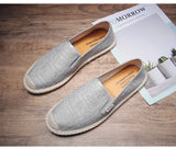 gris - Espadrille respirante en toile tissée – Loafers homme d'inspiration chinoise, souples et légers - Couleurs Lagon