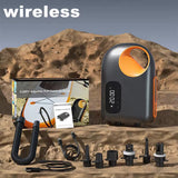 pompe batterie 18000mAh- Pompe Électrique Portable 20 PSI avec Éclairage et Batterie Rechargeable - COULEURS LAGON
