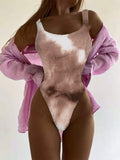 Couleurs Lagon - Sexy Monokini 1 pièce Push-Up Bas Tangua Brésilien