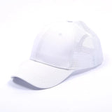 blanc mesh - Casquette Queue de Cheval Coton Lavé — Coloris & Filet