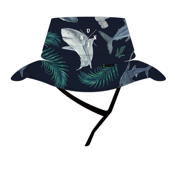 noir multi shark floral-Chapeau Bob Anti-UV Respirant — Randonnée, Pêche, Homme Femme