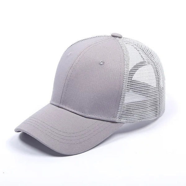 violet clair mesh - Casquette Queue de Cheval Coton Lavé — Coloris & Filet