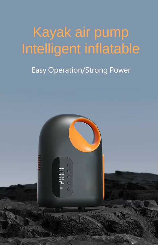 pompe automatique inteligente - Pompe Électrique Portable 20 PSI avec Éclairage et Batterie Rechargeable - COULEURS LAGON