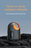 pompe automatique inteligente - Pompe Électrique Portable 20 PSI avec Éclairage et Batterie Rechargeable - COULEURS LAGON