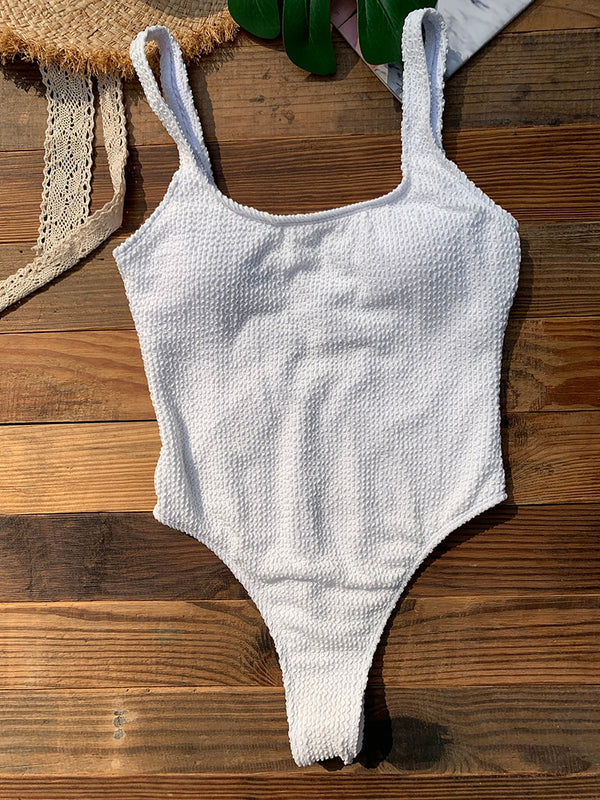 Couleurs Lagon - Sexy Monokini 1 pièce Push-Up Bas Tangua Brésilien