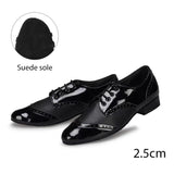Chaussures de Danse Latine & de Salon Homme Cuir Verni – Couleurs Lagon