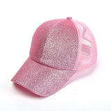 rose metal mesh - Casquette Queue de Cheval Coton Lavé — Coloris & Filet