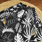 détail zip au dos - Combi Surf Manches Longues Push-Up Zip Dos Palmier NOIR ET BLANC - Couleurs Lagon