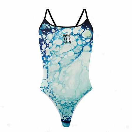 Couleurs Lagon - Love The Pain - Sexy Monokini Triathlon Pro - Tie-Dye Ocean
