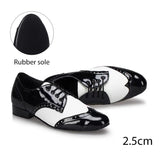 Chaussures de Danse Latine & de Salon Homme Cuir Verni – Couleurs Lagon