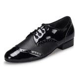 Chaussures de Danse Latine & de Salon Homme Cuir Verni – Couleurs Lagon