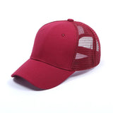 bordeaux mesh - Casquette Queue de Cheval Coton Lavé — Coloris & Filet