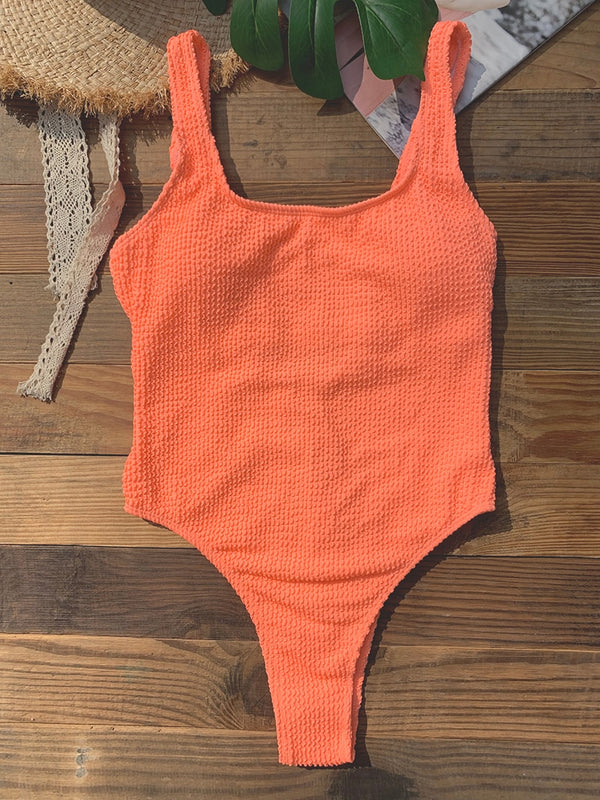 Couleurs Lagon - Sexy Monokini 1 pièce Push-Up Bas Tangua Brésilien