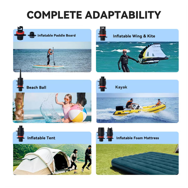 compatibilité - Pompe Électrique Rechargeable 20 PSI Airbank D11PRO Board Paddle Kite Wing SUP - Couleurs Lagon