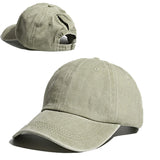 khaki - Casquette Queue de Cheval Coton Lavé — Coloris & Filet