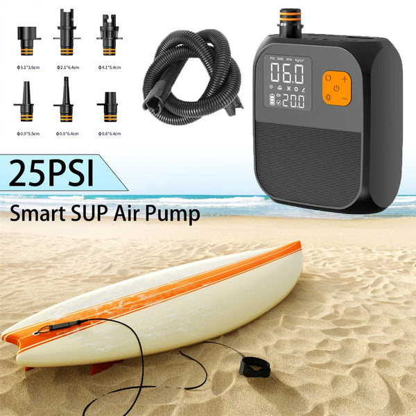 SUP 25 PSI - Pompe Électrique Rechargeable 25 PSI – Haute Performance et Polyvalence - Couleurs Lagon