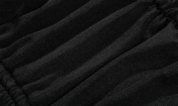 Détail tissu 4D stretch monokini femme noir — Couleurs Lagon