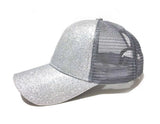 blanc nacre mesh - Casquette Queue de Cheval Coton Lavé — Coloris & Filet