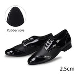 Chaussures de Danse Latine & de Salon Homme Cuir Verni – Couleurs Lagon