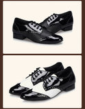 Chaussures de Danse Latine & de Salon Homme Cuir Verni – Couleurs Lagon