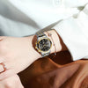 acier cadran noir liseret or 3 - Montre Femme Luxe Chronographe LIGE AVIATOR - Couleurs Lagon