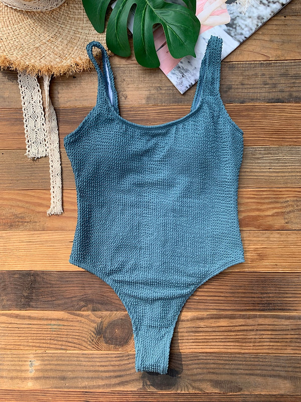 Couleurs Lagon - Sexy Monokini 1 pièce Push-Up Bas Tangua Brésilien