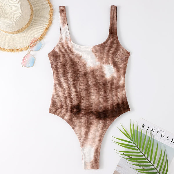Couleurs Lagon - Sexy Monokini 1 pièce Push-Up Bas Tangua Brésilien