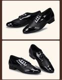 Chaussures de Danse Latine & de Salon Homme Cuir Verni – Couleurs Lagon