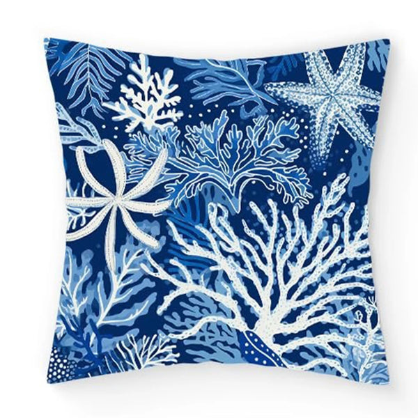 2-Housse de Coussin Décorative Motif Océan