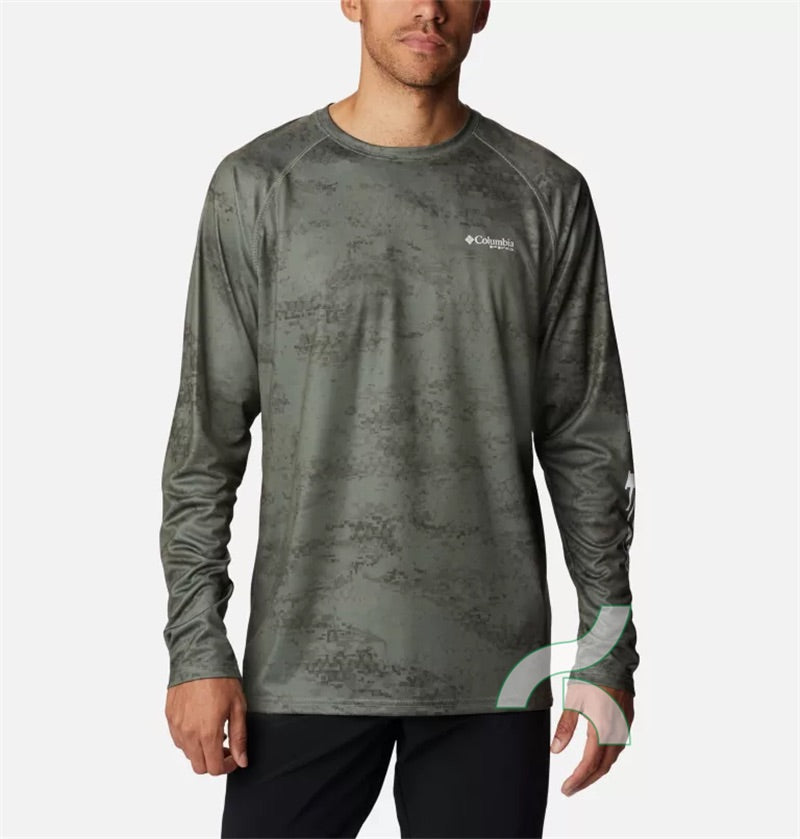 Couleurs Lagon - Chemise de Pêche Respirante Lycra Manches Longues UV50+ COLUMBIA PFG