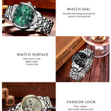 details suite - Montre Femme Luxe Chronographe LIGE AVIATOR - Couleurs Lagon