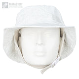 blanc-Chapeau de Surf Anti-UV avec Mentonnière — Kitesurf, Pêche, Sport Nautique