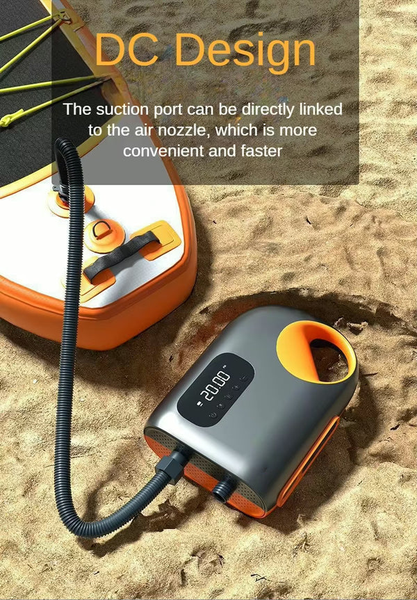 pompe très grande autonomie - Pompe Électrique Portable 20 PSI avec Éclairage et Batterie Rechargeable - COULEURS LAGON