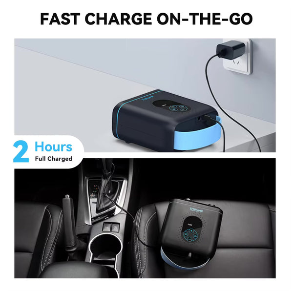 charge rapide - Pompe Électrique Rechargeable 20 PSI Airbank D11PRO Board Paddle Kite Wing SUP - Couleurs Lagon