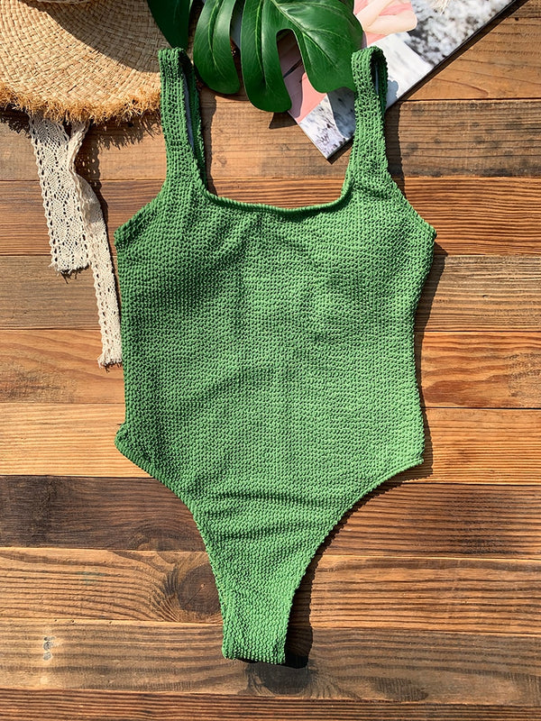 Couleurs Lagon - Sexy Monokini 1 pièce Push-Up Bas Tangua Brésilien