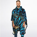 avant men - Poncho Plaid Polaire à Capuche – Flannel Surf & Cocooning | Couleurs Lagon