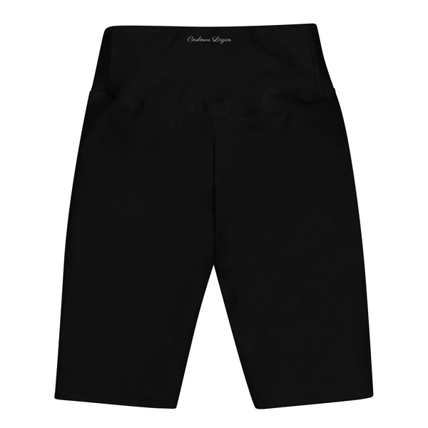 Couleurs Lagon - Surf Short Cycliste Taille Haute Noir 1 Poche - arrière a plat