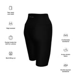 Couleurs Lagon - Surf Short Cycliste Taille Haute Noir 1 Poche - Caractéristiques