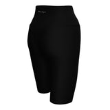 Couleurs Lagon - Surf Short Cycliste Taille Haute Noir 1 Poche - gros plan arrière